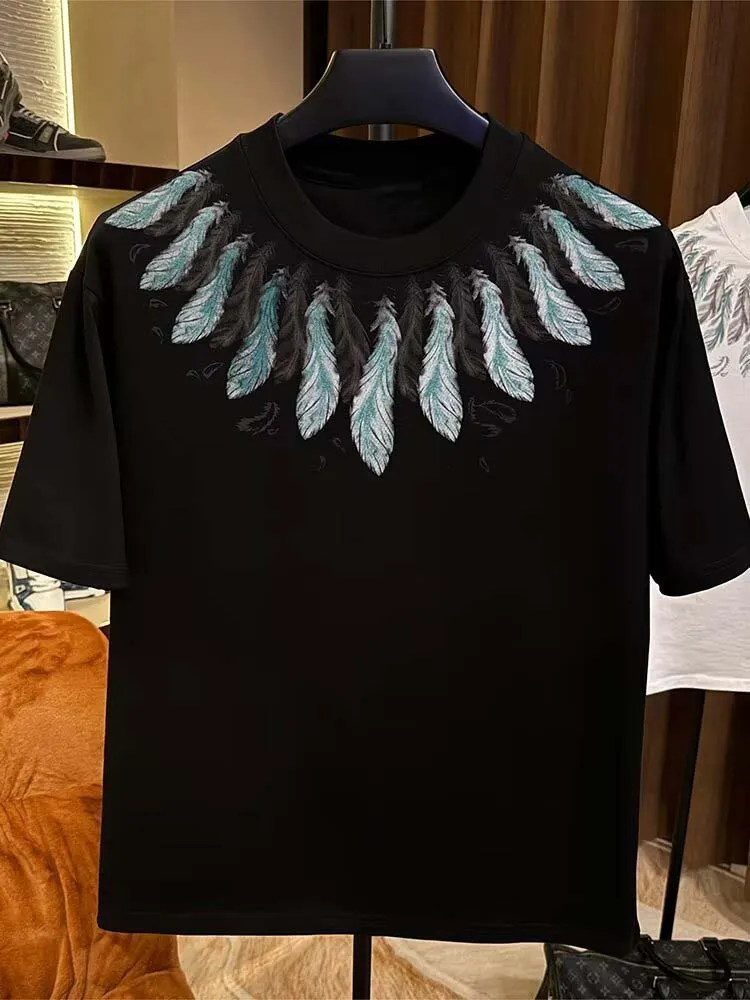 Full of collar feathers TEE-D715 | Inspanda