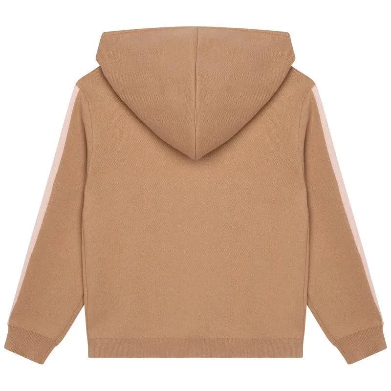 Girls Stone Knit Zip Up Hoodie