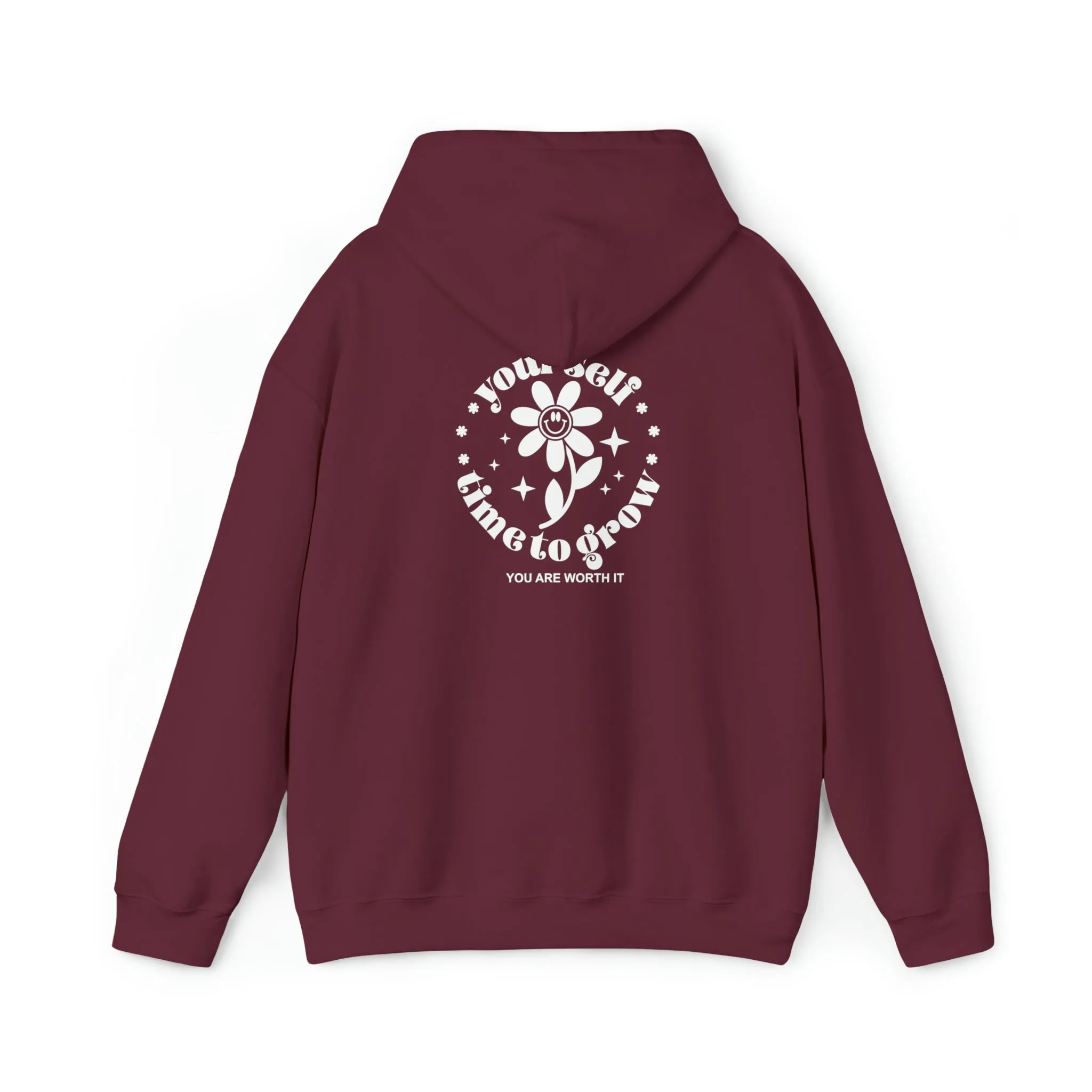 Give yourself time to grow- Unisex Heavy Blend™ Hooded Sweatshirt