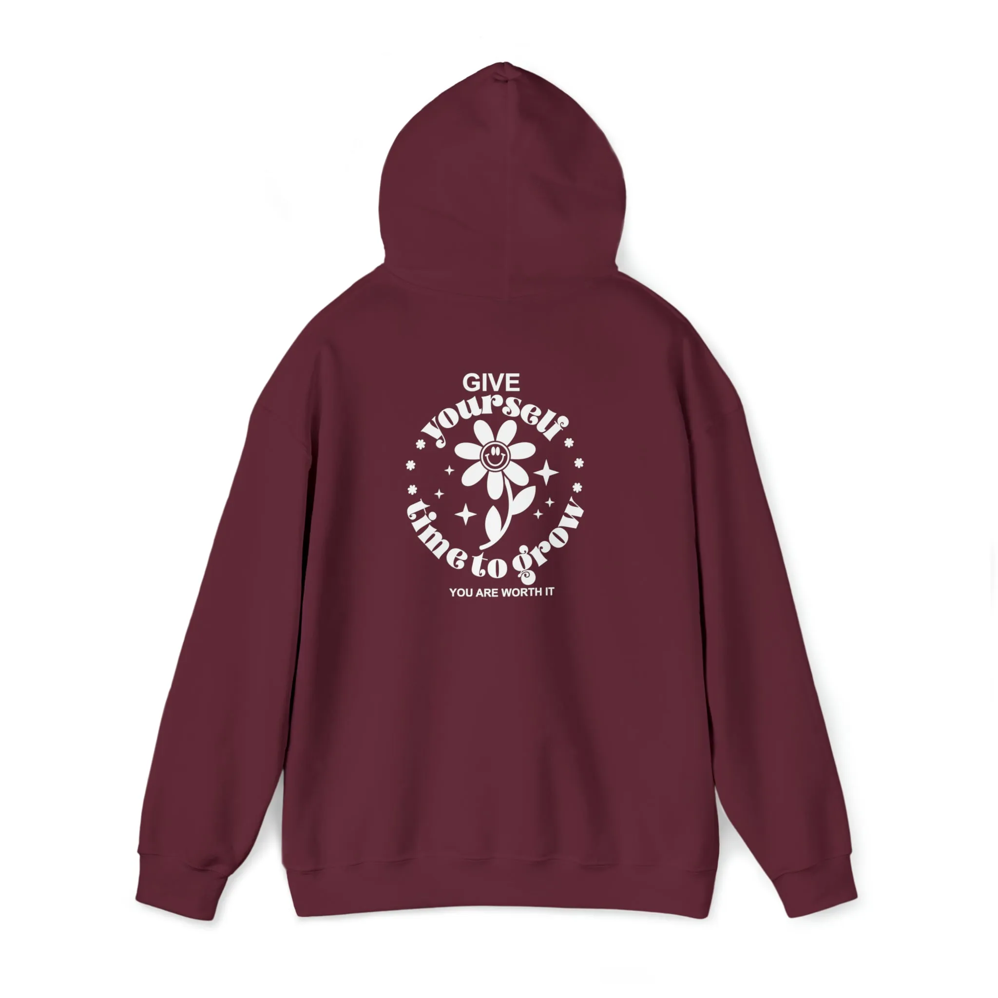 Give yourself time to grow- Unisex Heavy Blend™ Hooded Sweatshirt