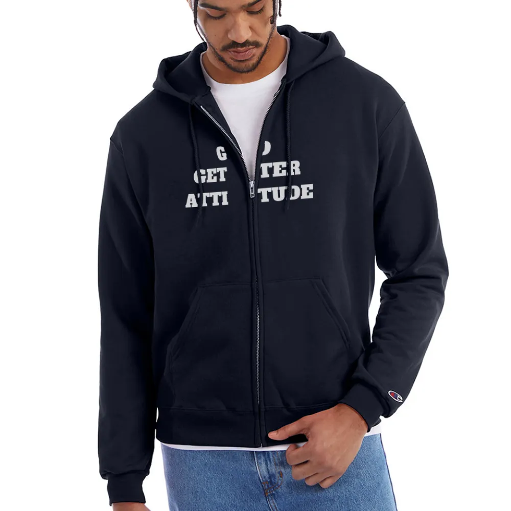 Go Getter Attitude Champion Unisex Full Zip Hoodie  