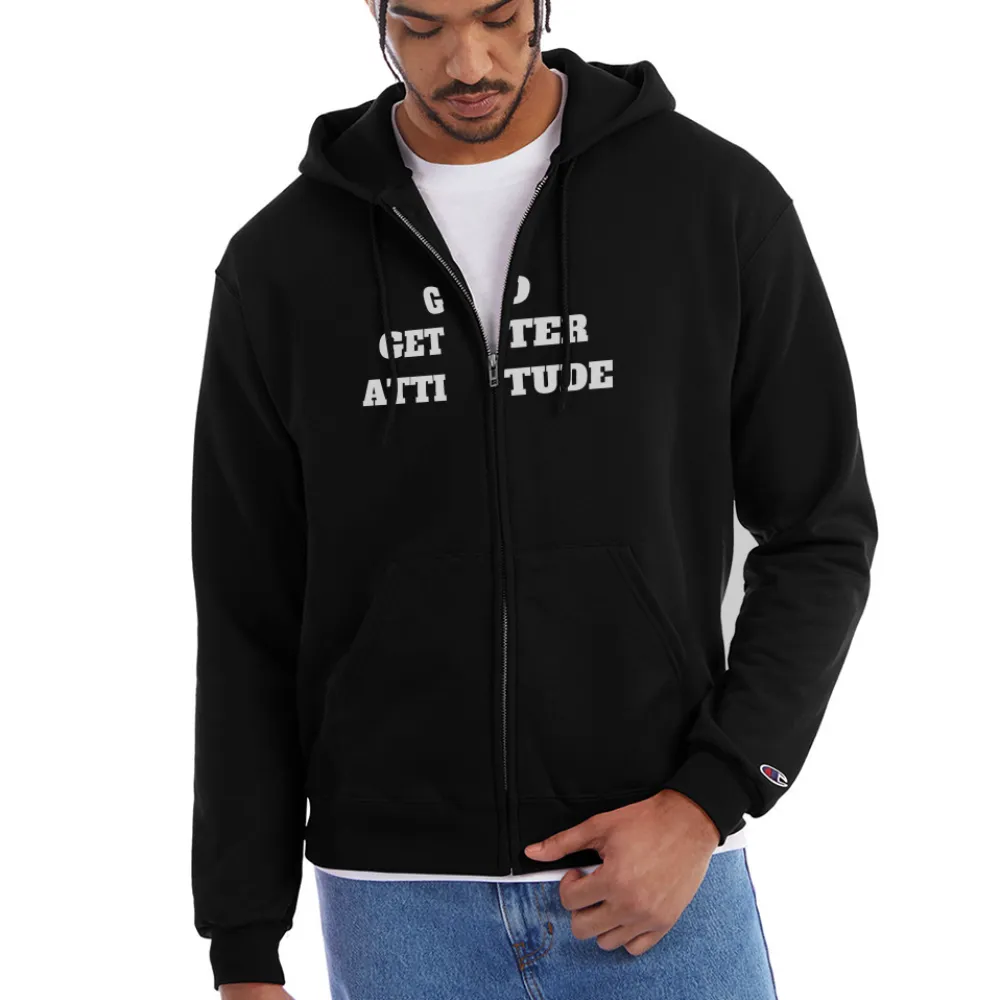 Go Getter Attitude Champion Unisex Full Zip Hoodie  