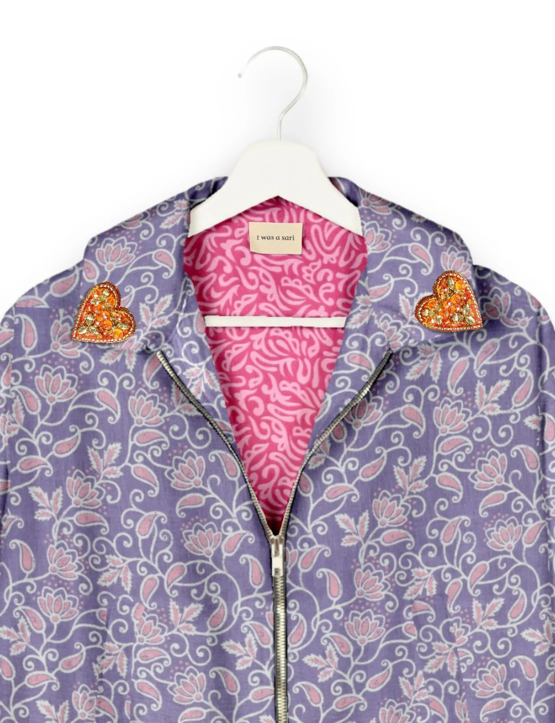GOLD HEART BOMBER JACKET
