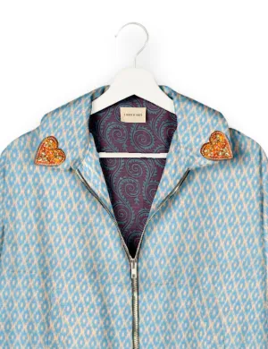 GOLD HEART BOMBER JACKET