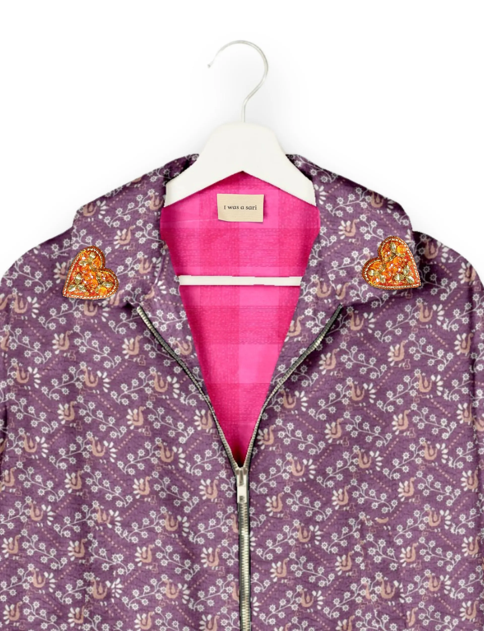 GOLD HEART BOMBER JACKET