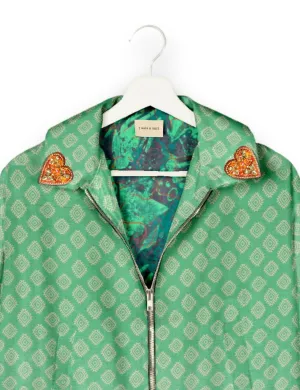 GOLD HEART BOMBER JACKET
