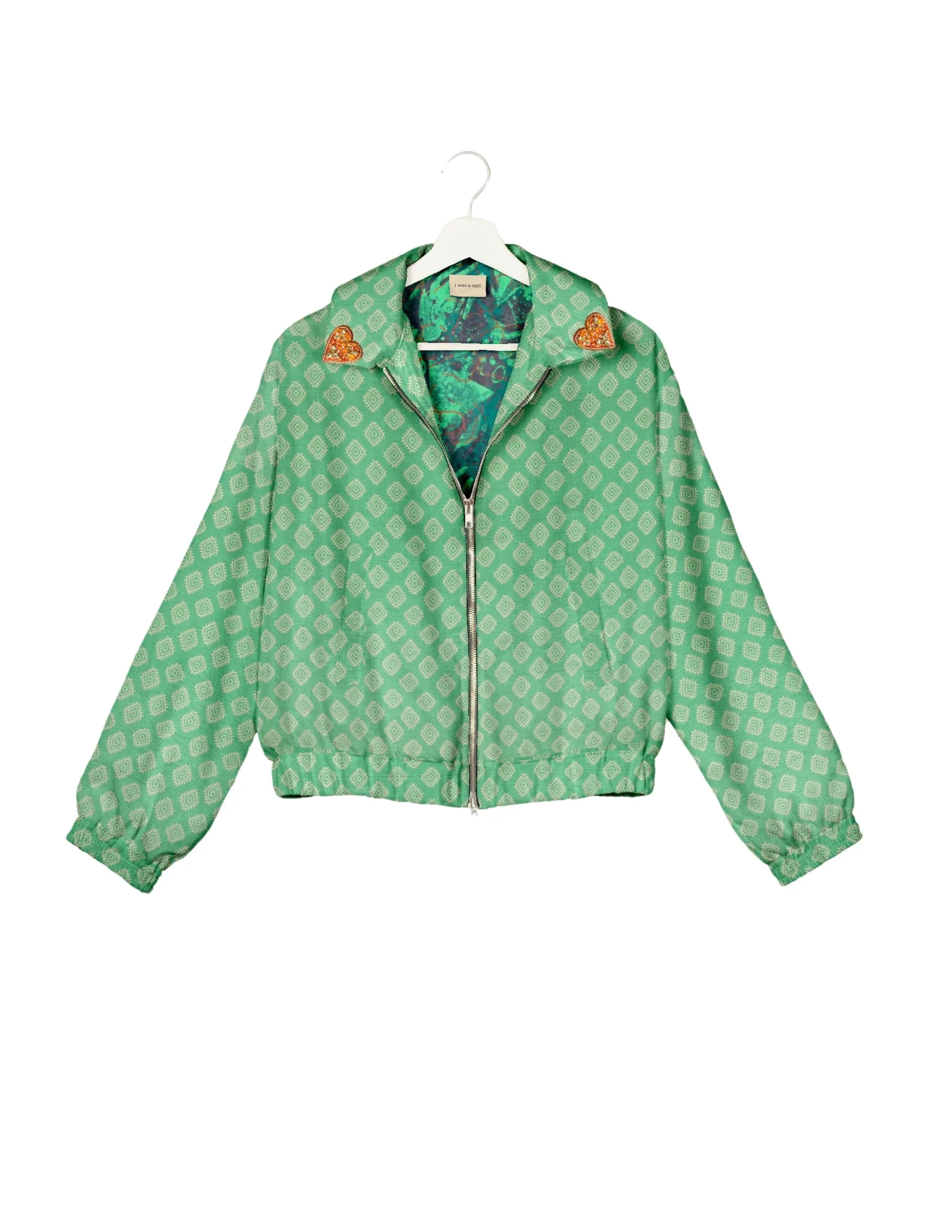 GOLD HEART BOMBER JACKET