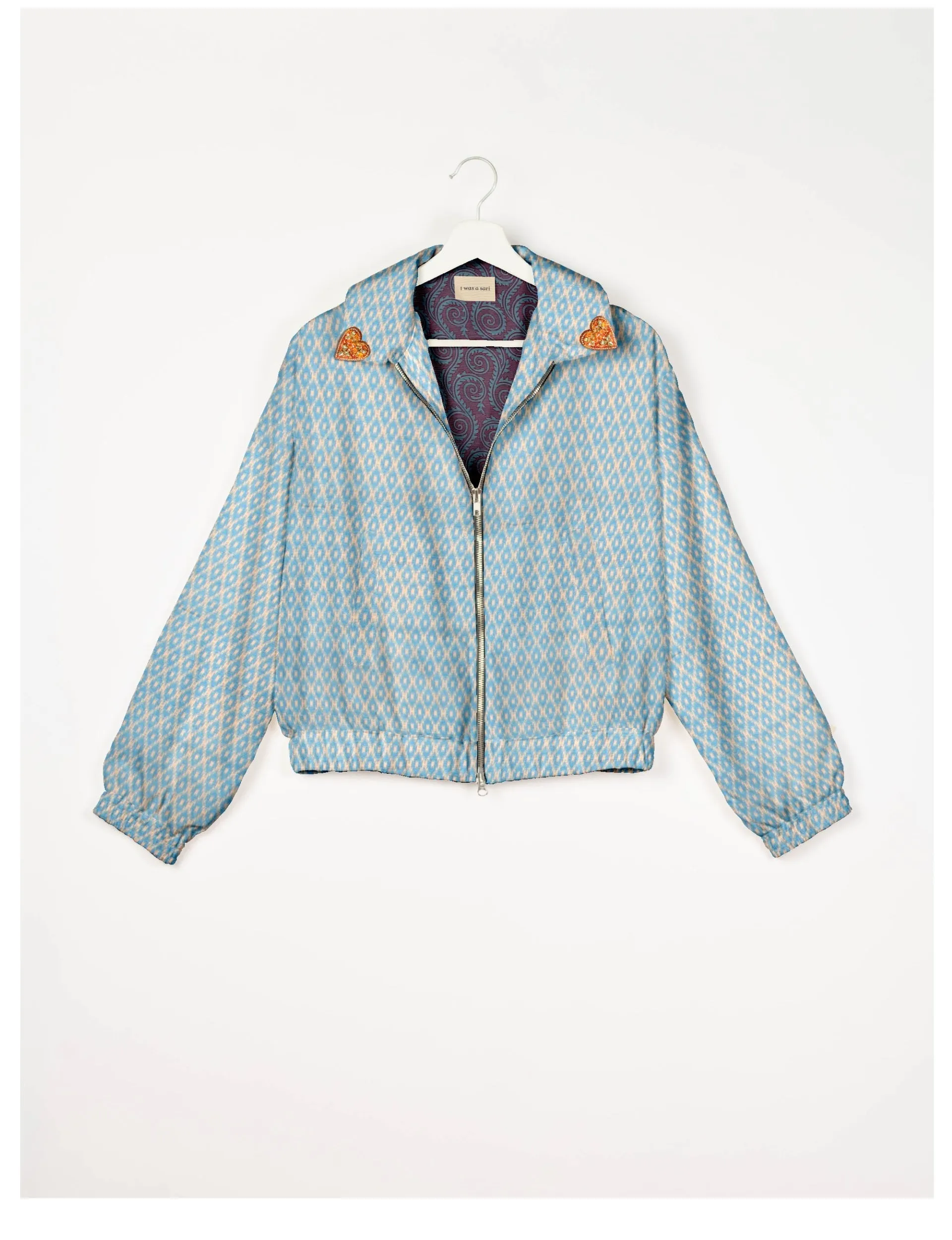 GOLD HEART BOMBER JACKET
