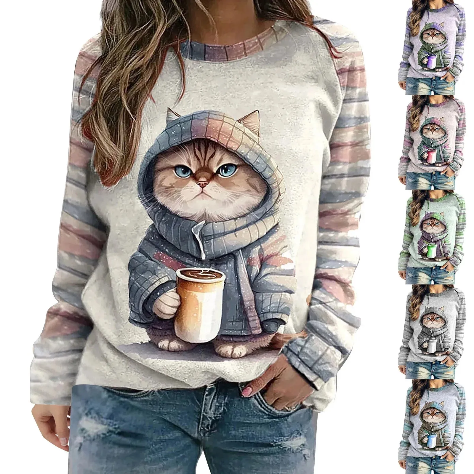 Graphic Print Sweater for a Bold Look