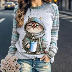 Graphic Print Sweater for a Bold Look