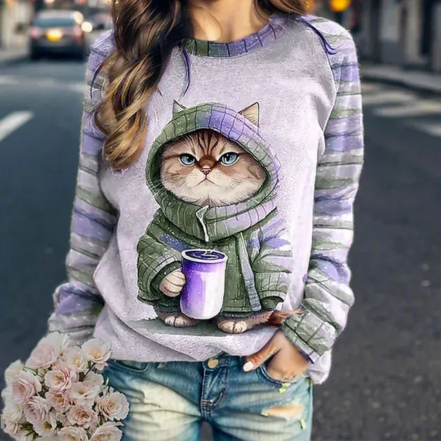 Graphic Print Sweater for a Bold Look