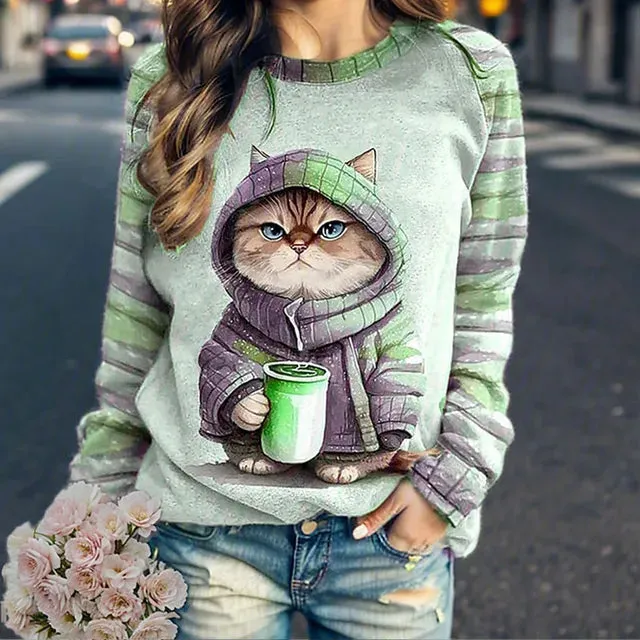 Graphic Print Sweater for a Bold Look
