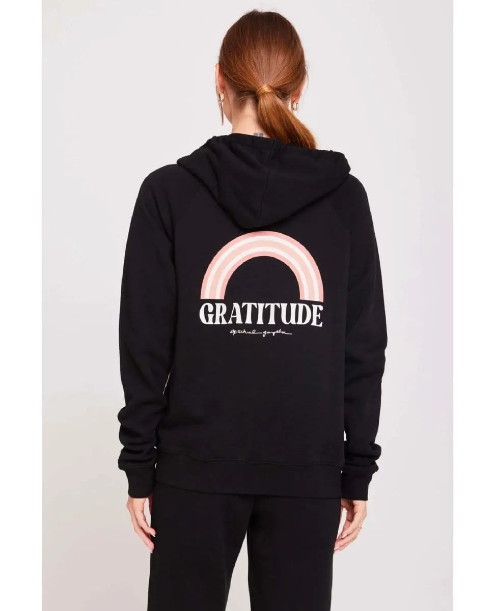 Gratitude Raglan Zip Hoodie