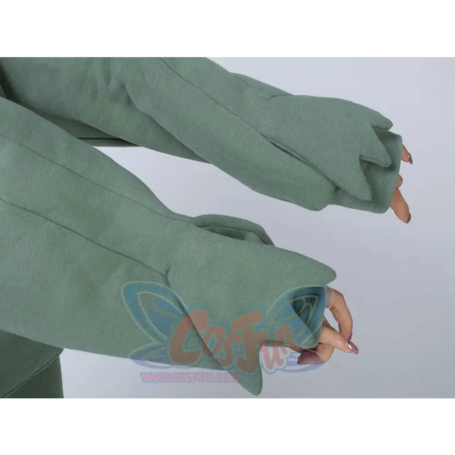 Green Froggy Give My Princess Oversized Full Zip Hoodie Coat C00064