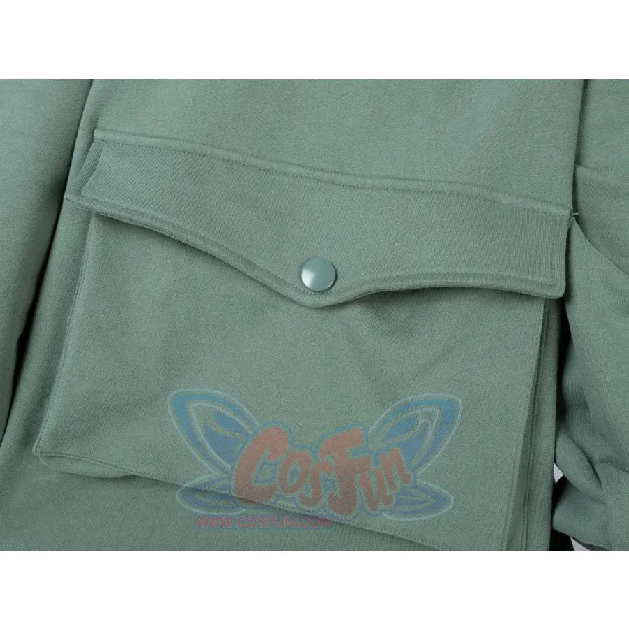 Green Froggy Give My Princess Oversized Full Zip Hoodie Coat C00064