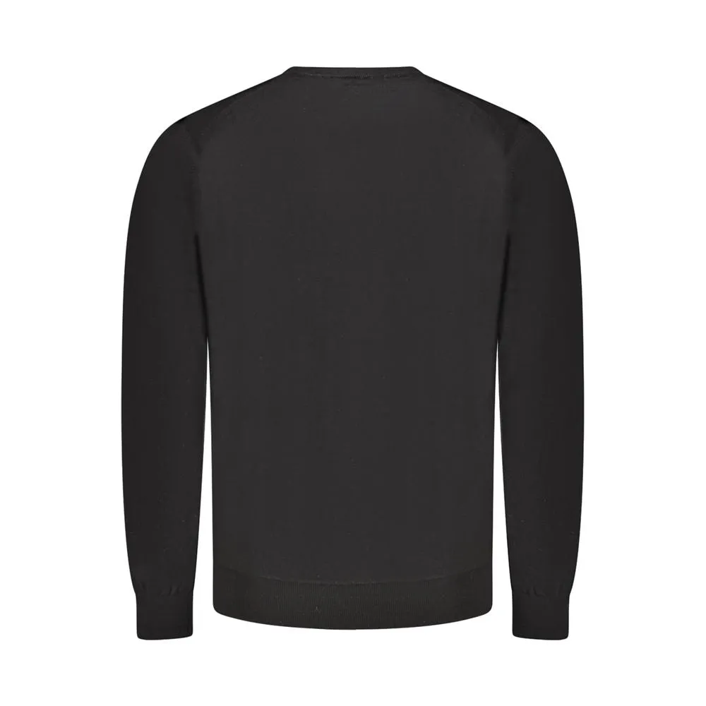 Guess Jeans Black Wool Men Sweater