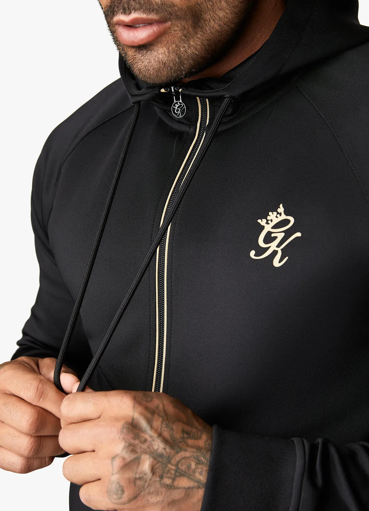 Gym King Poly Hood Black/Gold