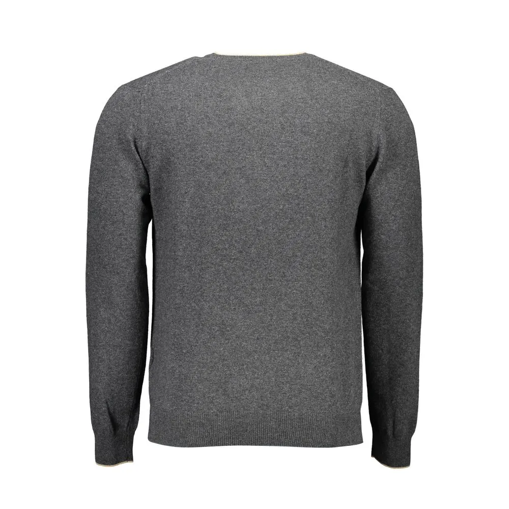 Harmont & Blaine Gray Wool Men Sweater