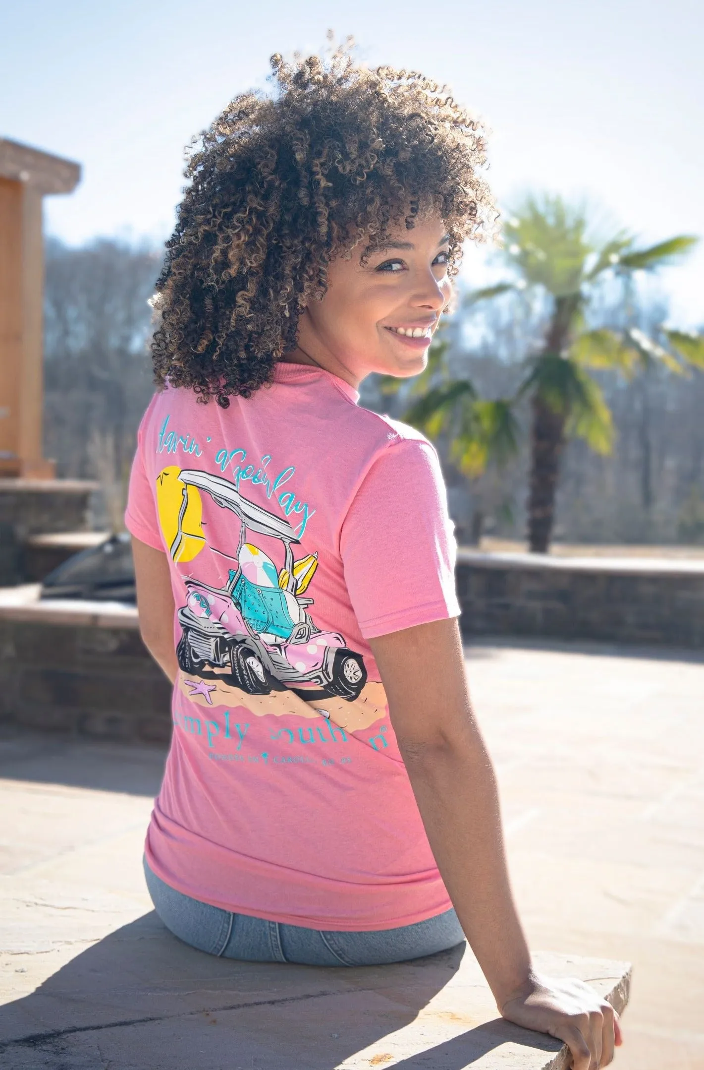 'Havin' A Good Day' Golf Cart Short Sleeve Tee by Simply Southern