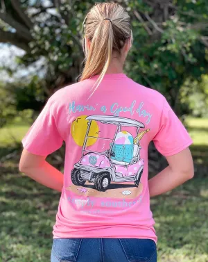 'Havin' A Good Day' Golf Cart Short Sleeve Tee by Simply Southern