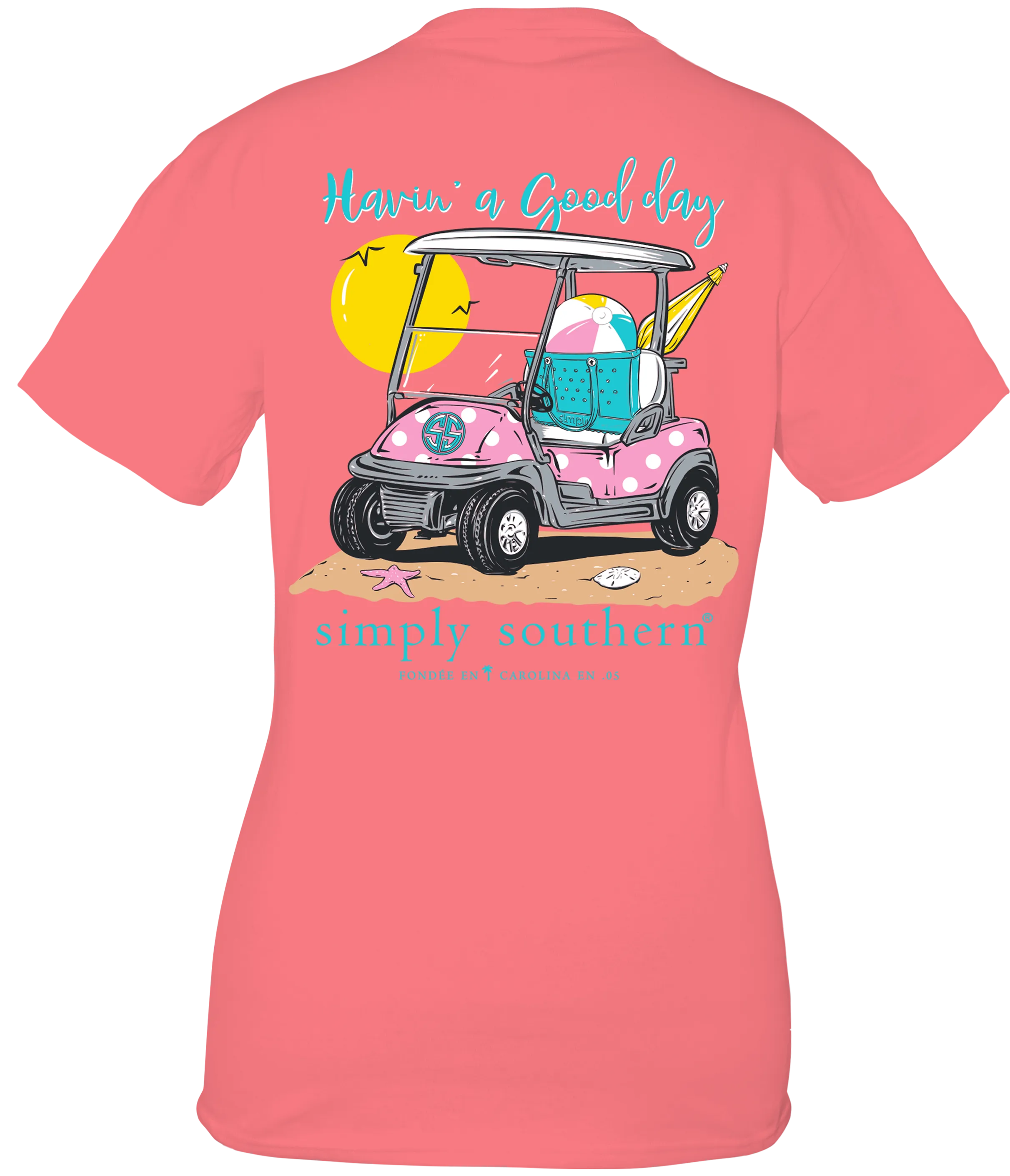 'Havin' A Good Day' Golf Cart Short Sleeve Tee by Simply Southern