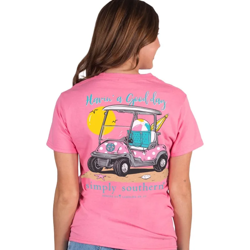 'Havin' A Good Day' Golf Cart Short Sleeve Tee by Simply Southern