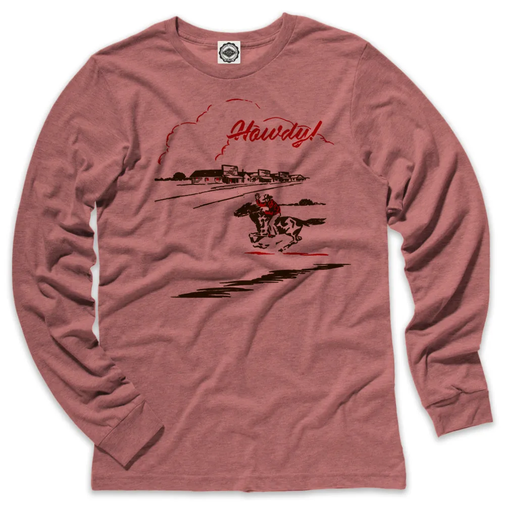 Howdy Cowboy Men's Long Sleeve Tee