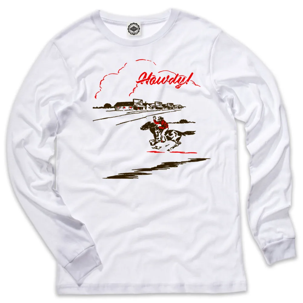 Howdy Cowboy Men's Long Sleeve Tee