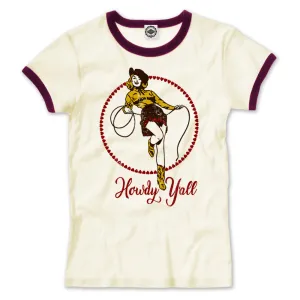 Howdy Y'All Women's Ringer Tee
