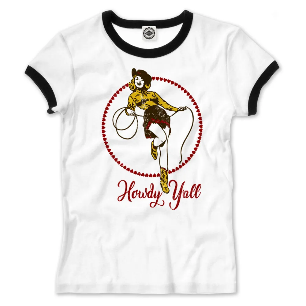 Howdy Y'All Women's Ringer Tee