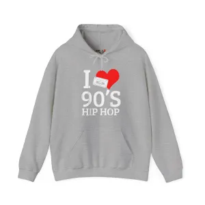 I Love 90's Hip Hop Heavy Blend Unisex Hoodie