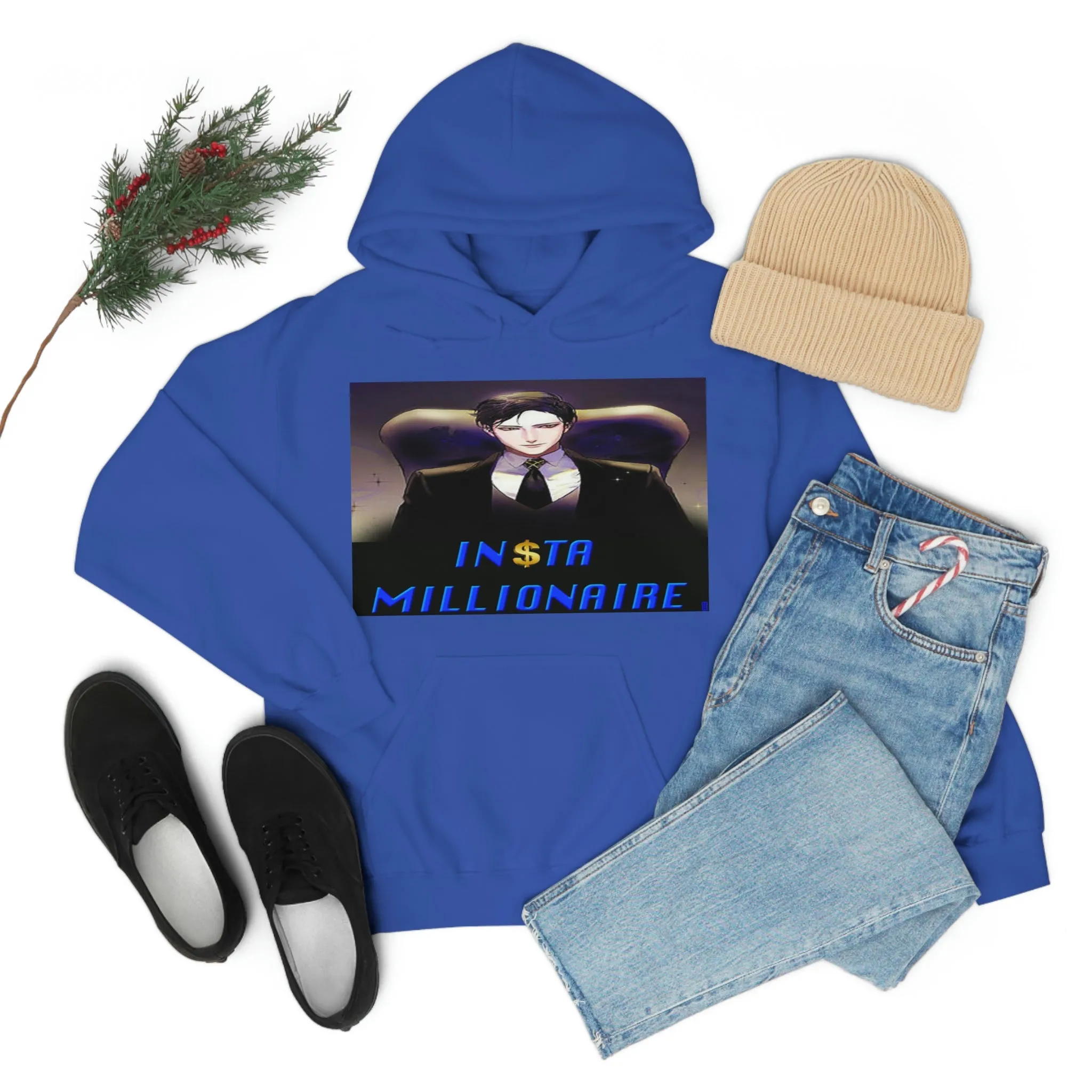 Insta Millionaire Black Suit Hoodie #5