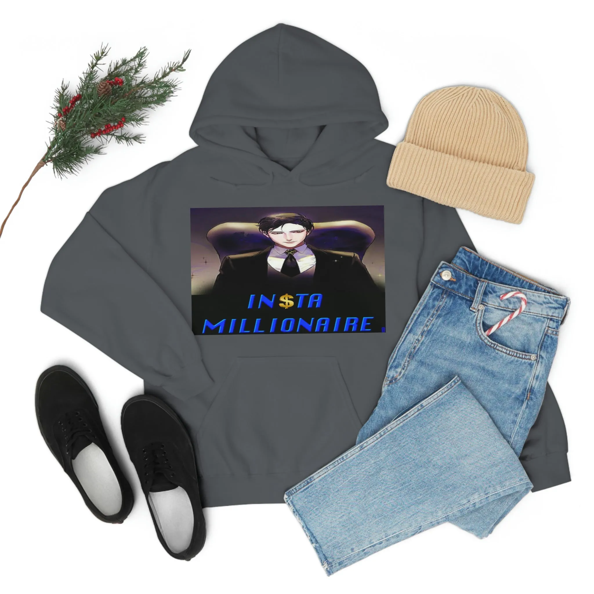 Insta Millionaire Black Suit Hoodie #5
