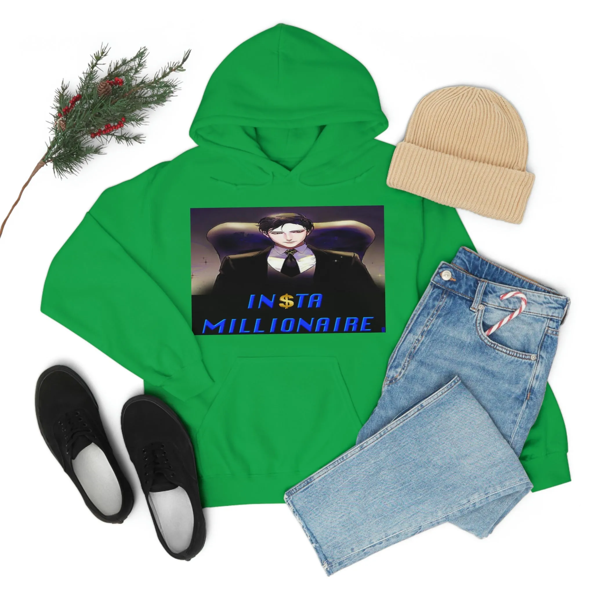 Insta Millionaire Black Suit Hoodie #5