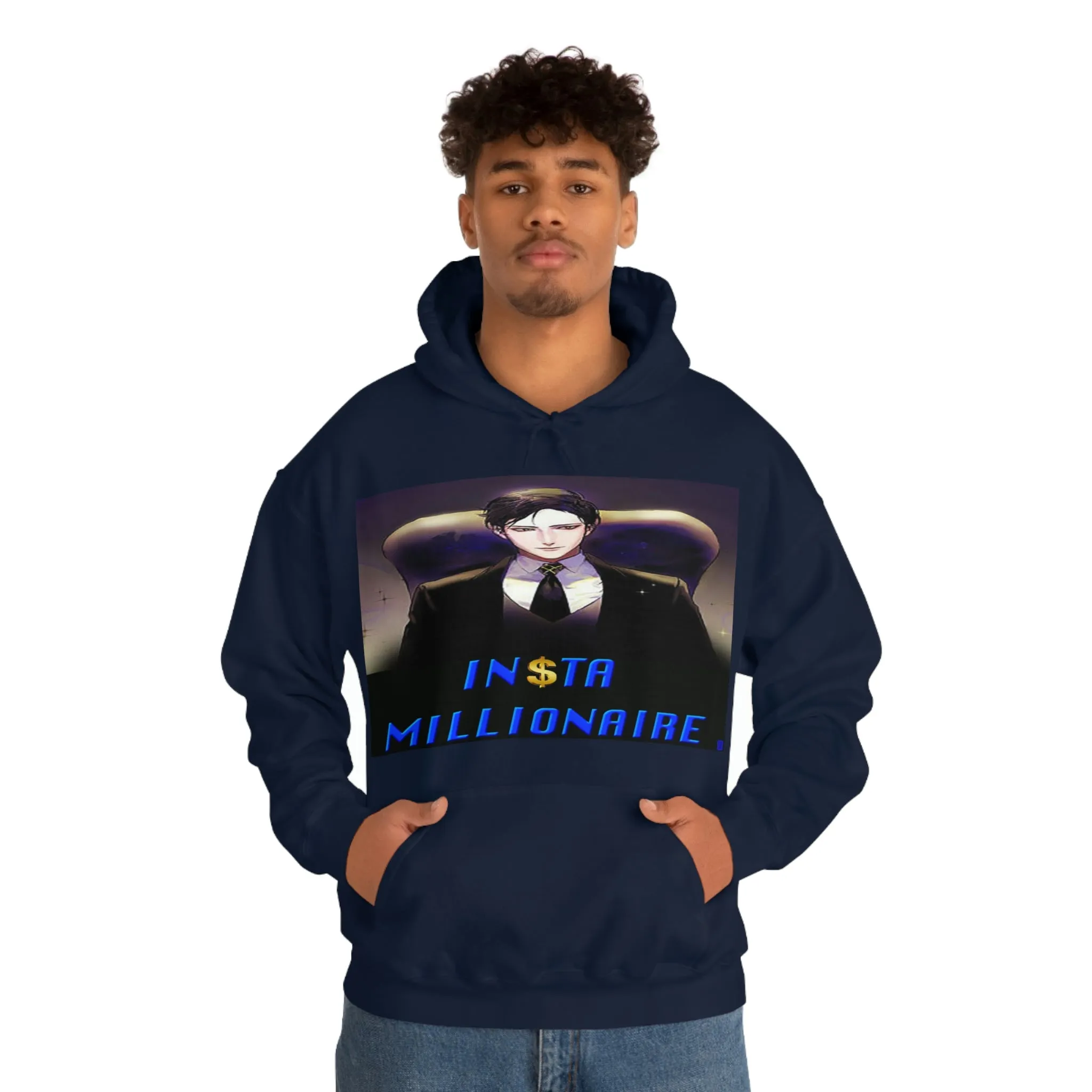 Insta Millionaire Black Suit Hoodie #5