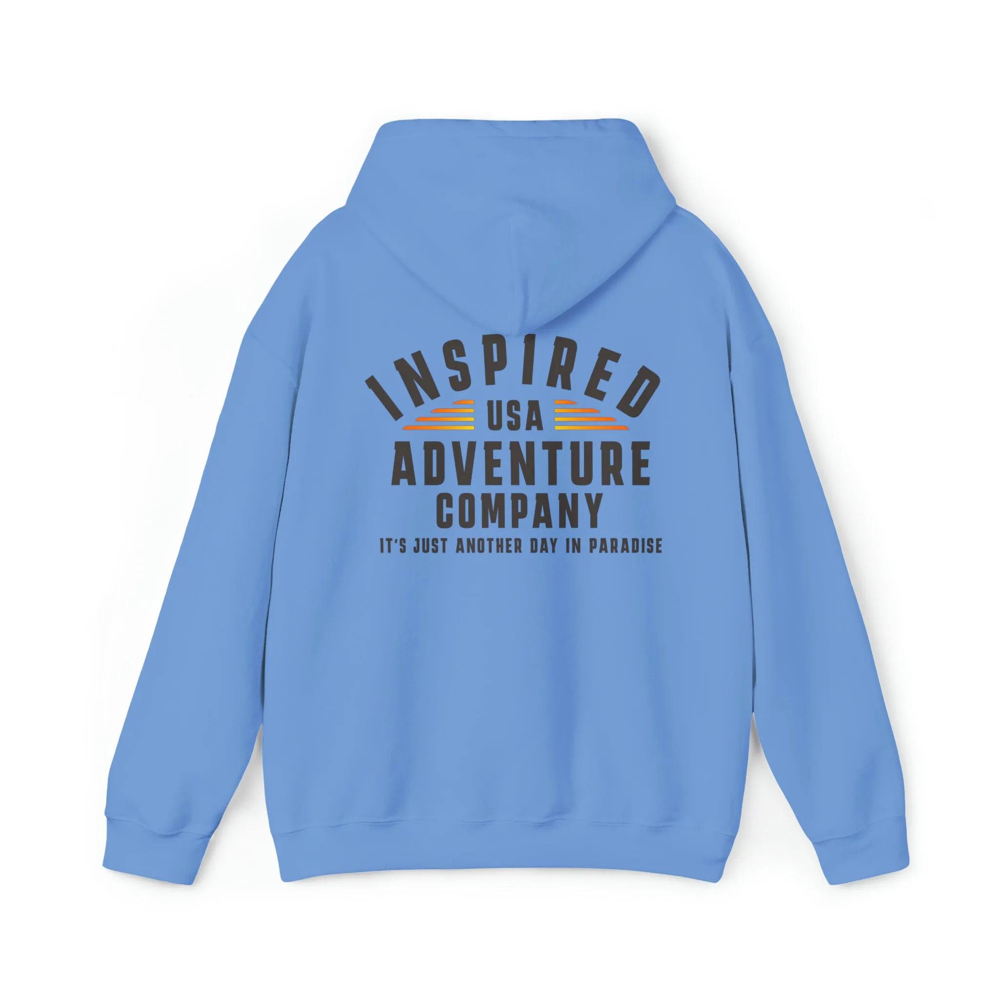 It's Just Another Day in Paradise... Inspired Adventure Co. Unisex Heavy Blend™ Hooded Sweatshirt