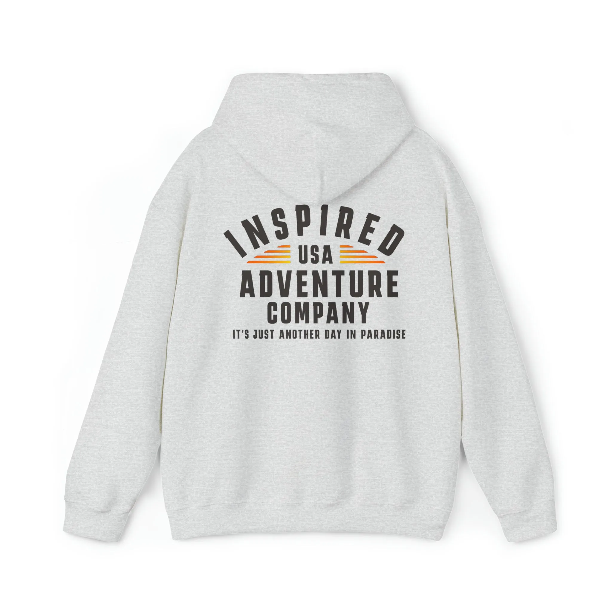 It's Just Another Day in Paradise... Inspired Adventure Co. Unisex Heavy Blend™ Hooded Sweatshirt
