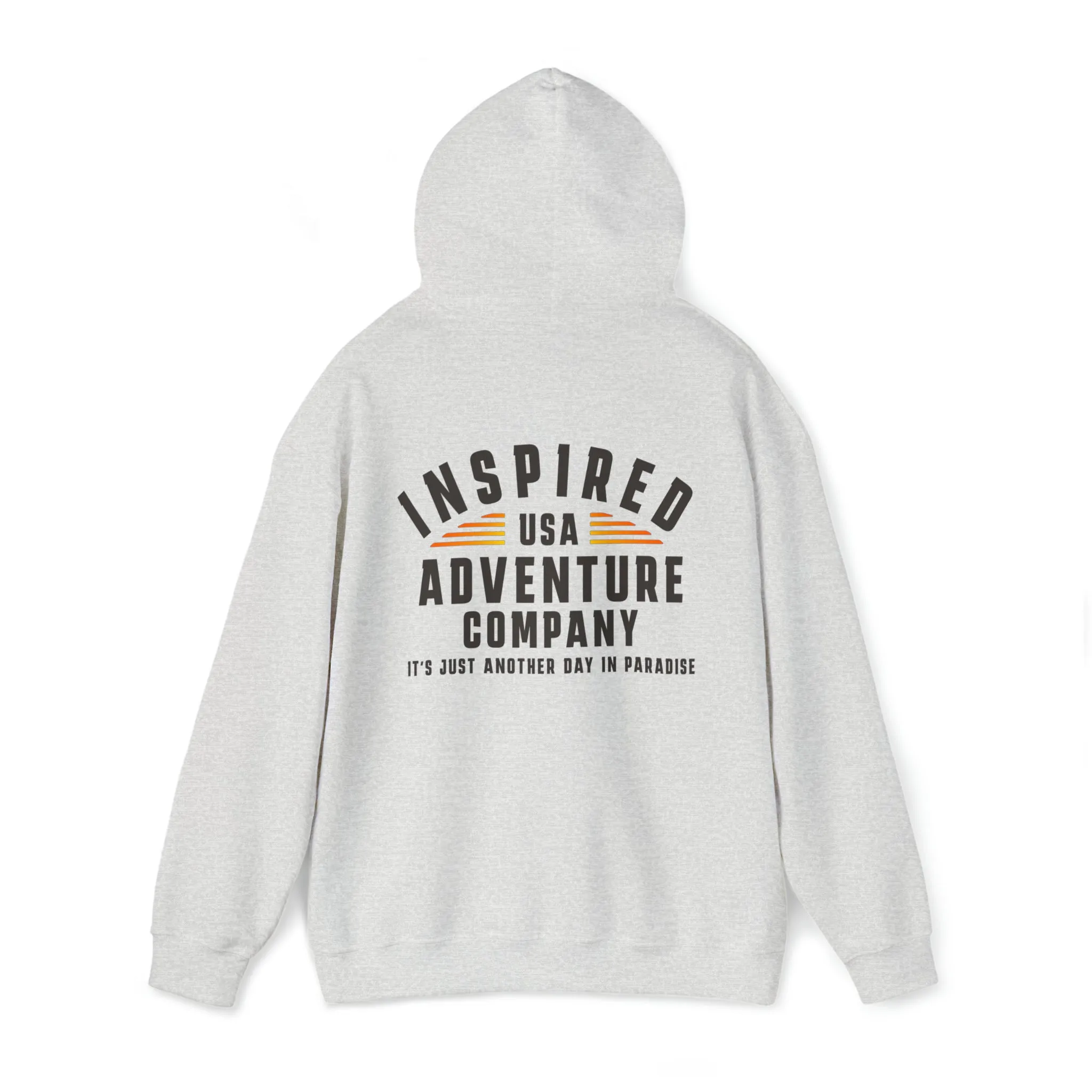 It's Just Another Day in Paradise... Inspired Adventure Co. Unisex Heavy Blend™ Hooded Sweatshirt