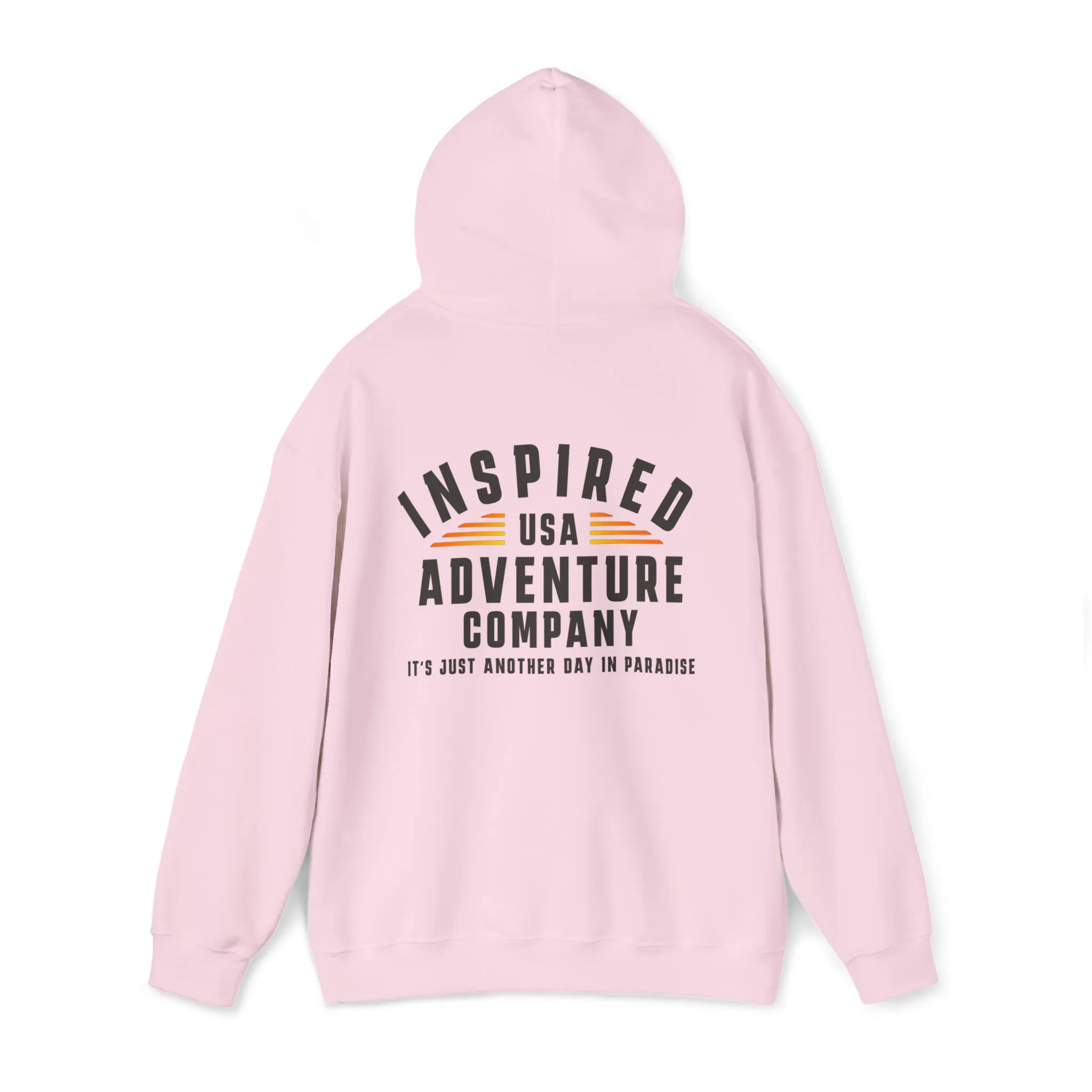 It's Just Another Day in Paradise... Inspired Adventure Co. Unisex Heavy Blend™ Hooded Sweatshirt