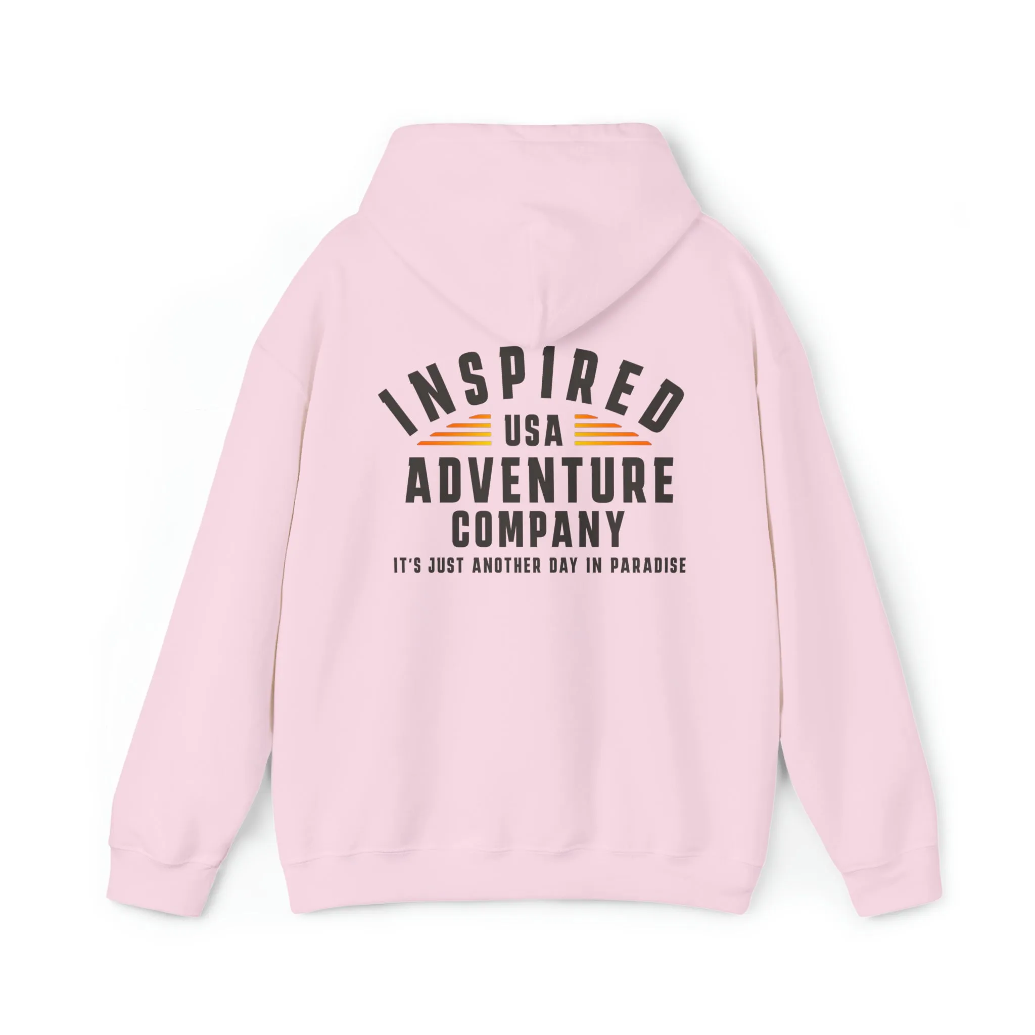 It's Just Another Day in Paradise... Inspired Adventure Co. Unisex Heavy Blend™ Hooded Sweatshirt