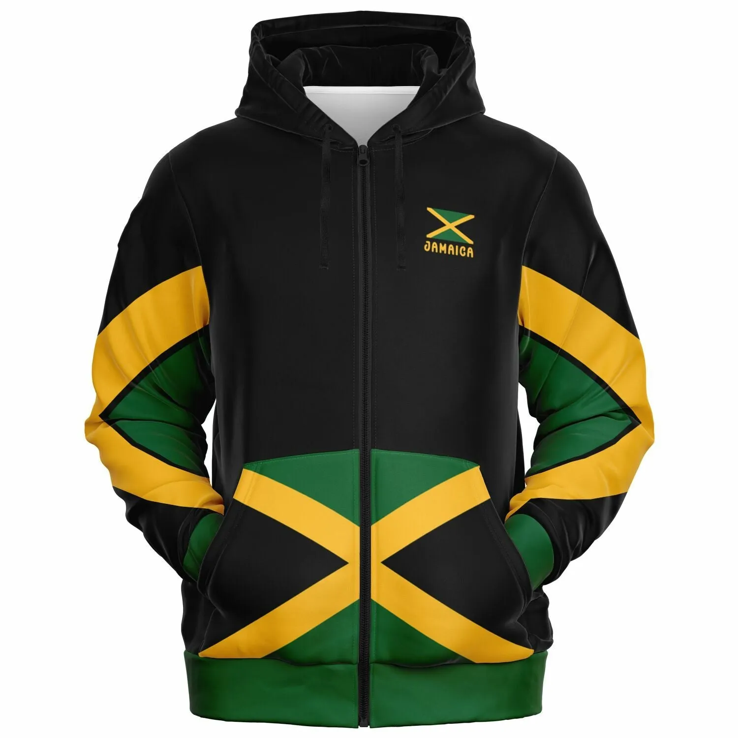 Jamaica Athletic Zip Up Hoodie
