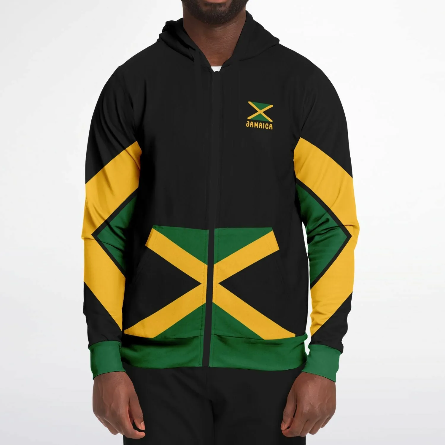 Jamaica Athletic Zip Up Hoodie