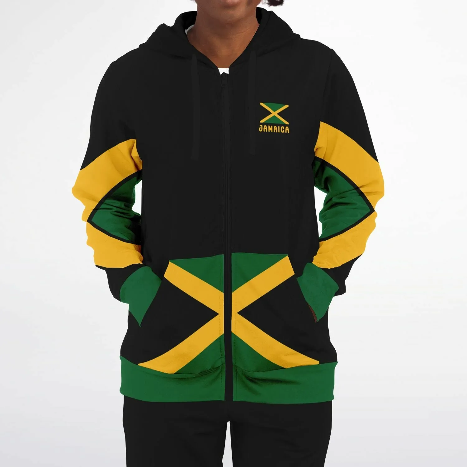 Jamaica Athletic Zip Up Hoodie