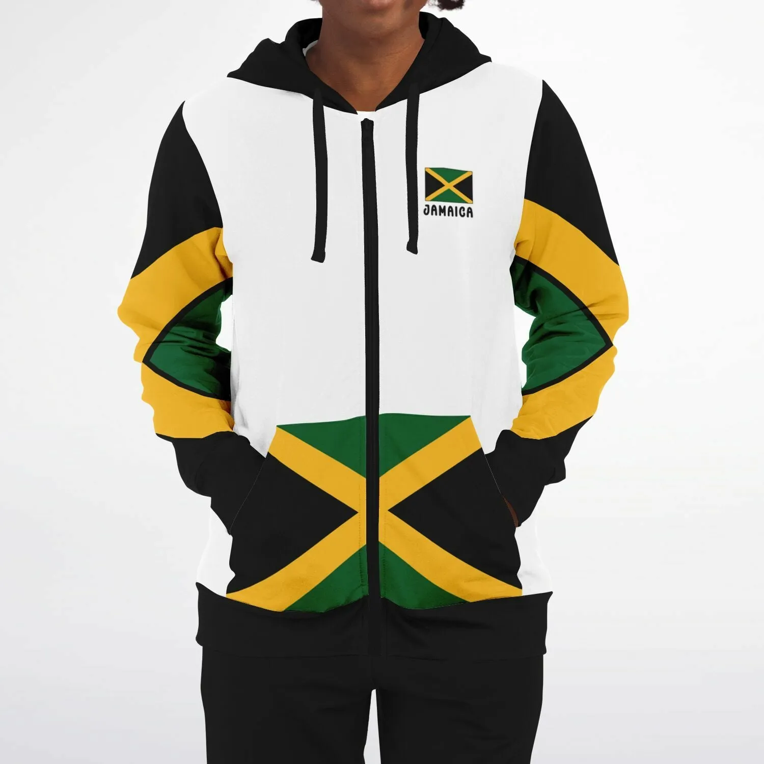 Jamaica Casual Zip Up Hoodie