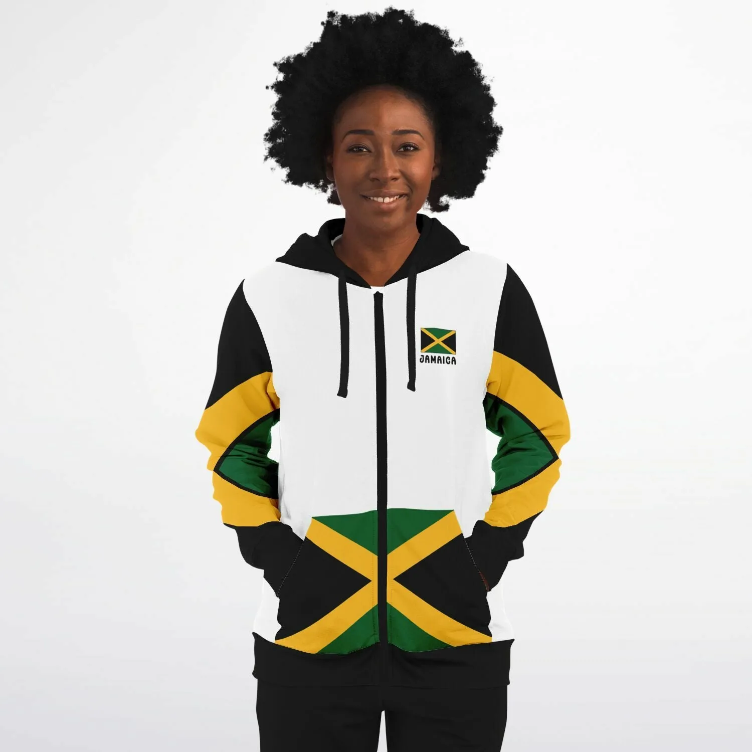 Jamaica Casual Zip Up Hoodie