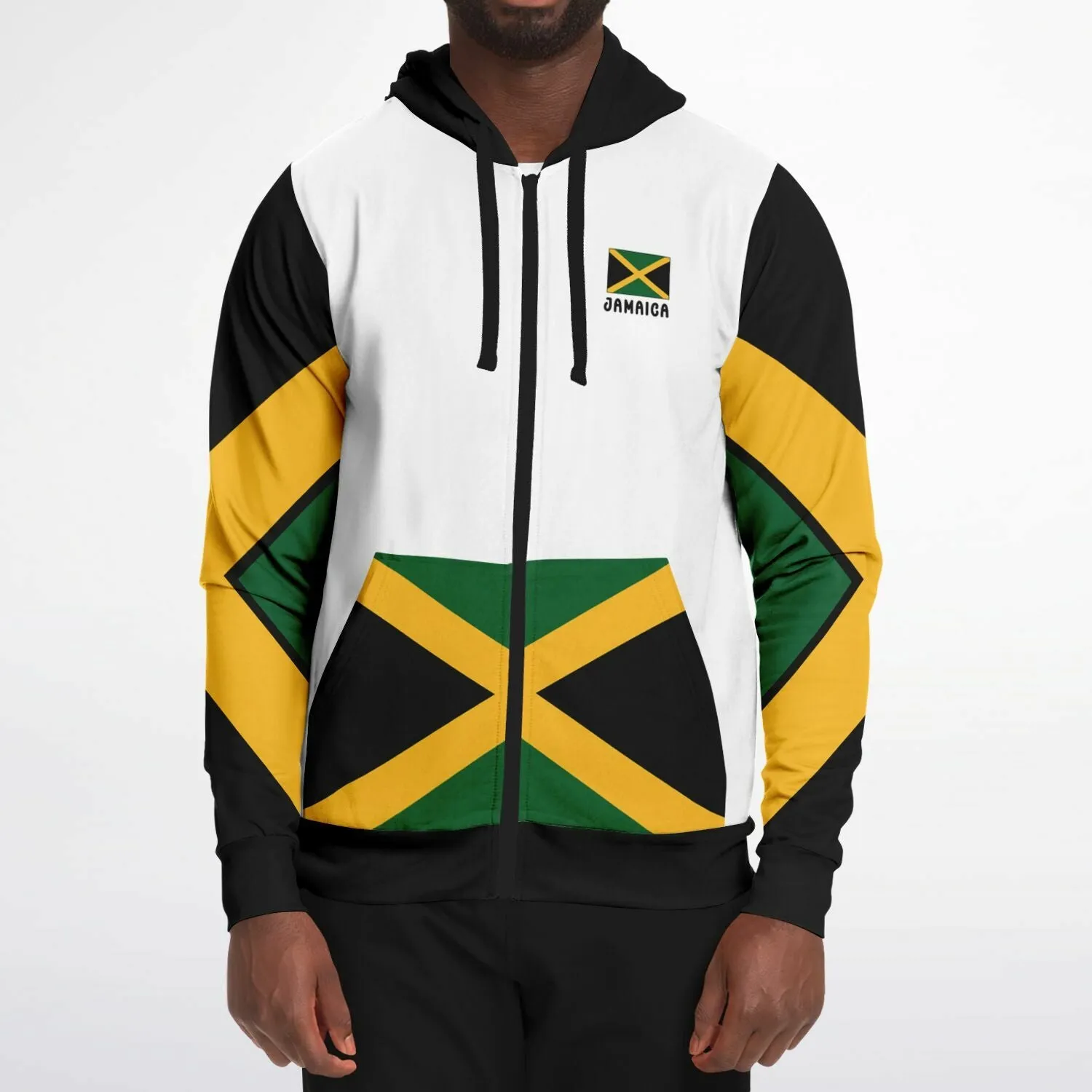 Jamaica Casual Zip Up Hoodie