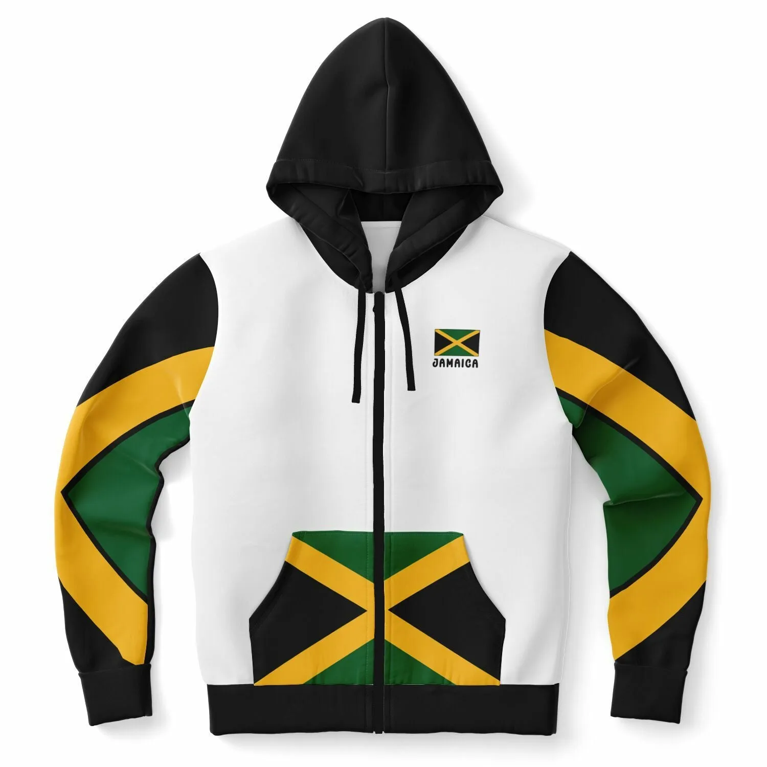 Jamaica Casual Zip Up Hoodie