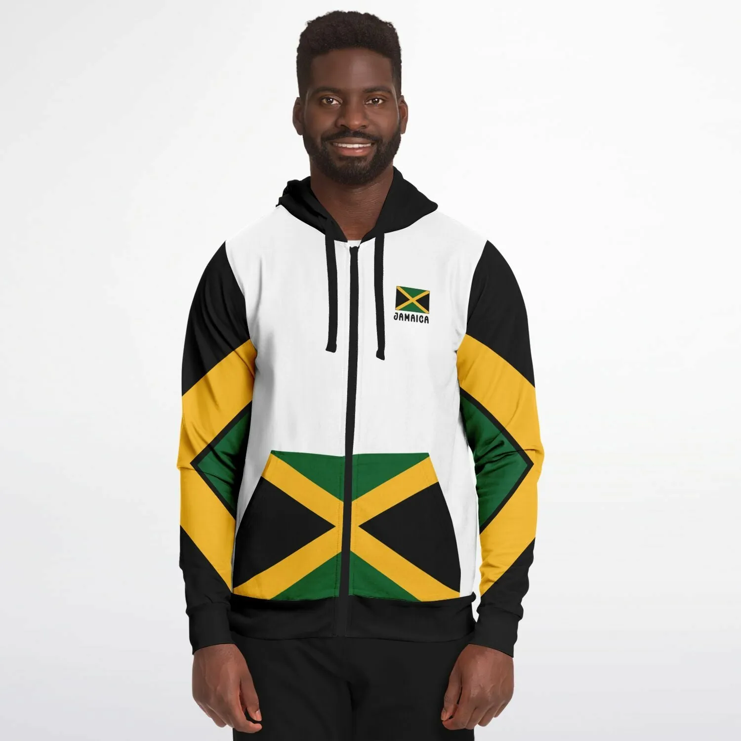 Jamaica Casual Zip Up Hoodie