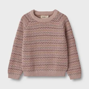 Jaquard Pullover Nanna in Dry Rose