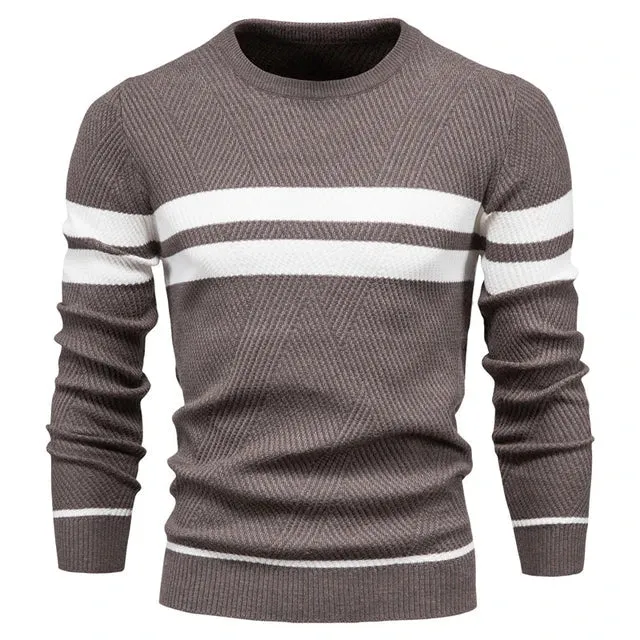 Jelmer | Striped Sweater - Elegant - High-Quality Cotton